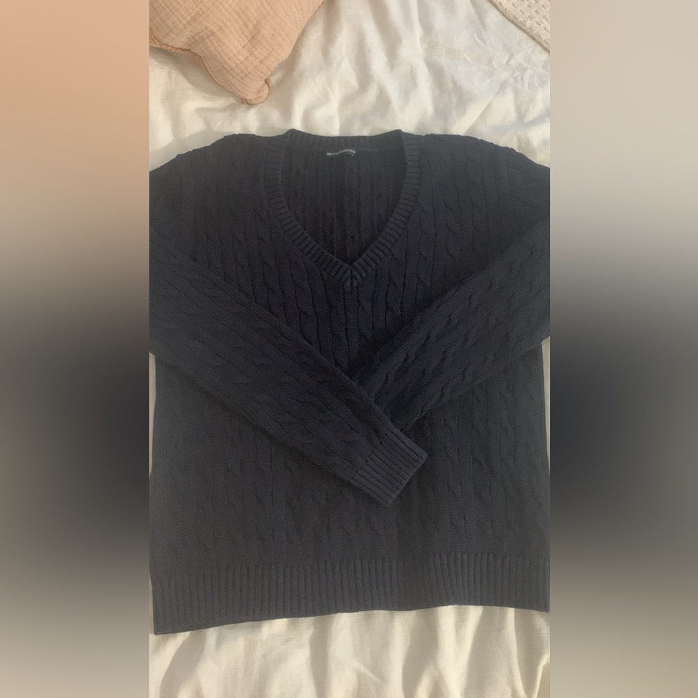 Brandy Melville Dark Blue Knit Sweater